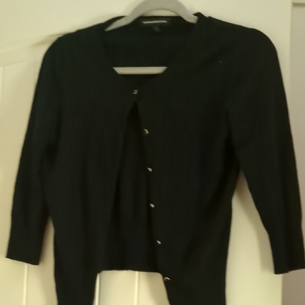 Black Button-Up Cardigan